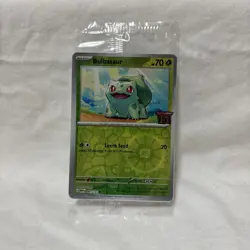 Bulbasaur Pokemon TCG Scarlet & Violet 151 Best Buy Stamped Promo Sealed 001/165 - Image 1