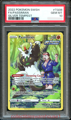 Pokemon Silver Tempest Passimian TG08 PSA 10 - Image 1
