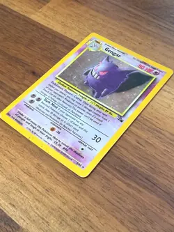 Pokemon Fossil Gengar 5/62 Holo HP - Image 3