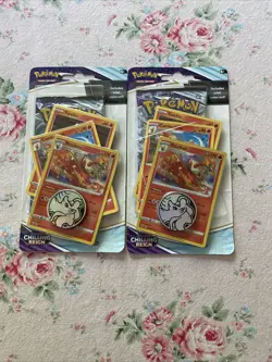 Pokemon TCG Chilling Reign Torchic Evolution Promo Set Sealed Pack X2 - Image 1