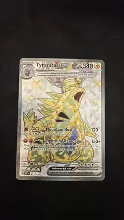 Pokemon TCG Lot:Tyranitar ex Full Art, 3x Illustration Rares (Swinub, Bellibolt) - Image 1