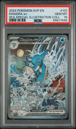 2024 POKEMON SVP PROMO SPECIAL ILLUSTRATION COLLECTION #131 KINGDRA EX PSA 10 - Image 1