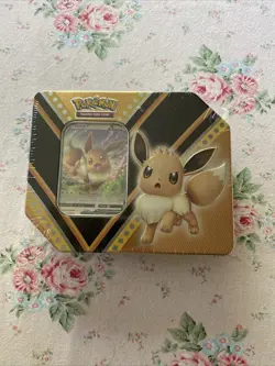 Pokemon 2020 TCG v Powers Eevee Tin - Image 1