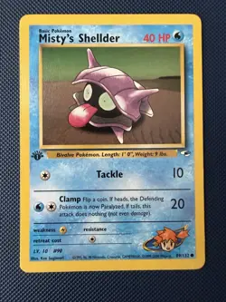 Pokemon TCG Misty's Shellder 1st Edition 89/132 Gym Challenge - Image 1