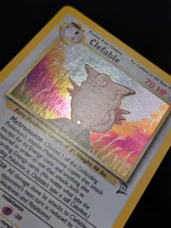Clefable 5/130 Base Set 2 Pokemon NM Holo - Image 2