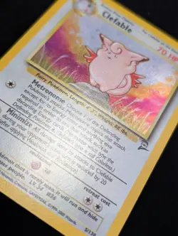 Clefable 5/130 Base Set 2 Pokemon NM Holo - Image 3