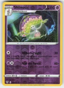 Shiinotic 080/189 Uncommon Darkness Ablaze Pokemon Reverse Holo Near Mint - Image 1