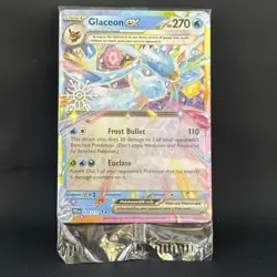 Pokemon Glaceon EX 026/131 Sealed Prismatic Evolutions Snowflake Stamp Stamped - Image 1