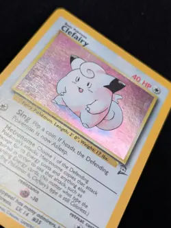 Clefairy 6/130 Base Set 2 Pokemon NM Holo - Image 2