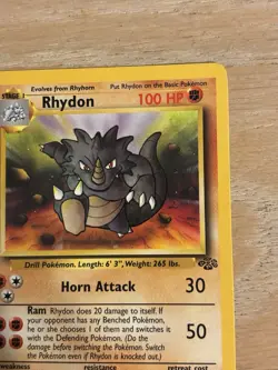 Pokemon TCG Rhydon 45/64 Jungle Uncommon Base Set Unlimited 1999 English WOTC NM - Image 2