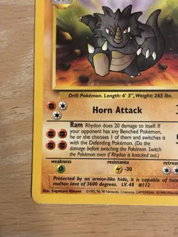 Pokemon TCG Rhydon 45/64 Jungle Uncommon Base Set Unlimited 1999 English WOTC NM - Image 4