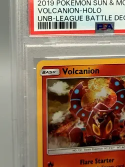 POKEMON UNBROKEN BONDS VOLCANION-HOLO UNB-LEAGUE BATTLE DECK Holo Bleed Psa 10 - Image 4