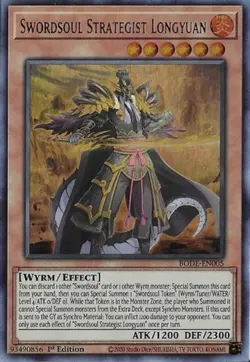 Yugioh! MP Swordsoul Strategist Longyuan - BODE-EN005 - Ultra Rare - 1st Edition - Image 1