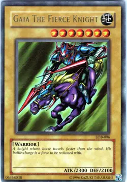 Gaia The Fierce Knight Unl Ultra Legend of Blue Eyes White Dragon LOB-006 HP - Image 1