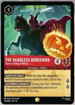 Disney Lorcana Whispers The Headless Horseman Legendary Cold Foil 125/204 - Image 1