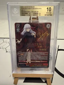 Weiss Schwarz Fate/Stay Night Heaven’s Feel Makiri's Grail Sakura SP BGS 10 TCG - Image 1
