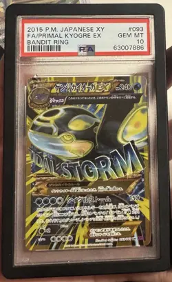 PSA 10 Primal Kyogre EX 093/081 Bandit Ring Pokemon Card Japanese - Image 1
