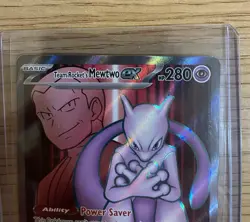 Pokemon TCG Team Rockets Mewtwo EX 213/182 Full Art Destined Rivals English - Image 2