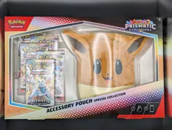 Eeevee Prismatic Evolutions Accessory Pouch Collection Pokemon TCG - Image 1