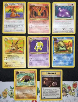 Pokemon Fossil WOTC 101 Card Lot Including Rares And 1st Editions LP-DMG - Image 2