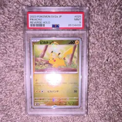 Pokemon Pikachu 025/165 Sv2a Card 151 Reverse Holo Japanese PSA 9 2023 - Image 1