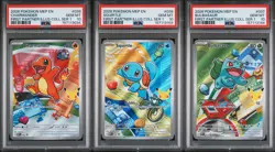Charmander 038 + Squirtle 039 + Bulbasaur 037 - Pokemon First Partner PSA 10 - Image 1