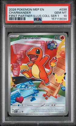 Charmander 038 + Squirtle 039 + Bulbasaur 037 - Pokemon First Partner PSA 10 - Image 3