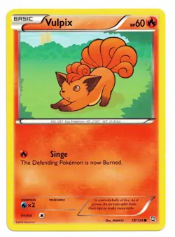 Pokemon Cards: Vulpix 18/124 B&W Dragons Exalted Set! EX - Image 1