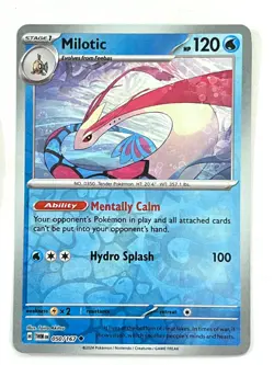 Milotic 050/167 Reverse Holo Uncommon Twilight Masquerade Pokemon - Near Mint NM - Image 1