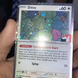 DOUBLE SWIRL 💫Pokemon Ditto cosmo Holo Prize Pack Play Promo - Image 1