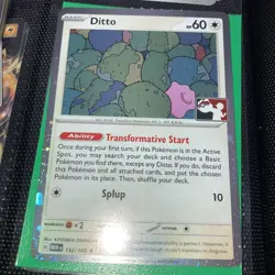 DOUBLE SWIRL 💫Pokemon Ditto cosmo Holo Prize Pack Play Promo - Image 2