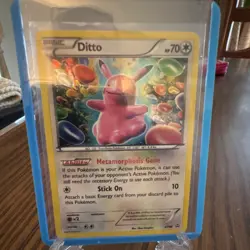 Pokemon TCG Ditto XY40 Promo Holo Basic 70 HP English 2015 XY Shen Comix - Image 1
