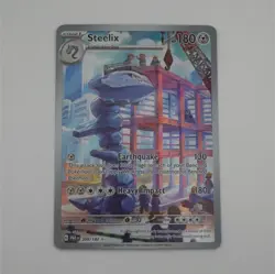 Pokemon TCG Steelix 208/182 SV04: Paradox Rift Illustration Rare Full Art Holo - Image 1