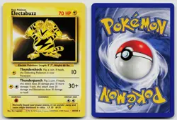 ELECTABUZZ 20/102 RARE BASE SET UNLIMITED POKEMON NM - Image 3