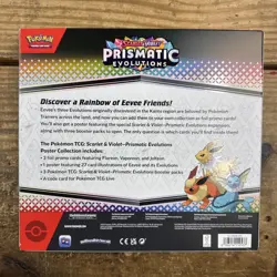 Pokemon TCG Scarlet & Violet Prismatic Evolutions Poster Collection Box Sealed - Image 2
