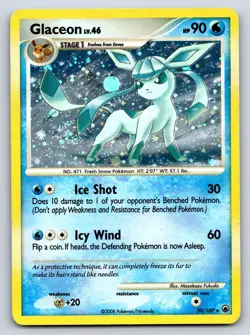 Glaceon (DP Majestic Dawn) 20/100 Holo Holo Rare Deck Exclusives Pokemon MP - Image 1