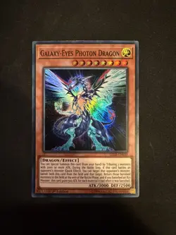 YUGIOH Super Rare Galaxy-Eyes Photon Dragon LED3-EN039 1st Edition - Image 1