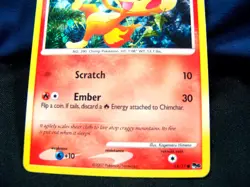 2007 Pokemon Chimchar 14/17 Pop Series 6 Holo Rare LP - EX+ / NM- - Image 3