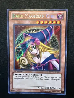 Yugioh! LCYW-EN022 Dark Magician Girl 1st Edition - Image 1