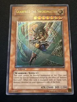 Yugioh! FET-EN022 Gearfried The Swordmaster 1st UTR Foil Shift - Image 2