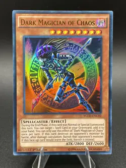 Dark Magician of Chaos Ultra Rare YGLD-ENC02 NM Yugioh - Image 1