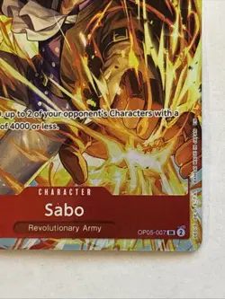 Sabo (Illustration Box Vol.5) OP05-007 One Piece Promotion Cards Foil - Image 4