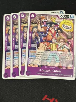 Kouzuki Oden Playset - OP13-063 x4 - Carrying On His Will - One Piece TCG - Image 1