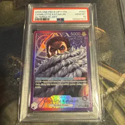 2025 One Piece CHARLOTTE KATAKURI #062 OP11-062 Alt Art PSA 10 - Image 1