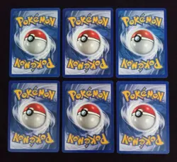 Lot Of 6 Vintage Pokemon Cards Water Type 1999+ VLP Regular Horsea Seadra Wooper - Image 2