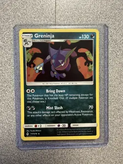 Greninja Holo Rare Card 117/214 Sun & Moon Unbroken Bonds 2019 NM - Image 1