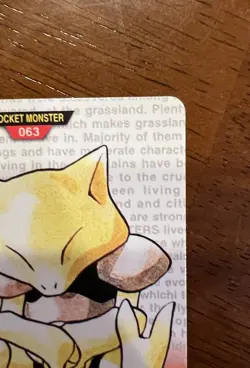 1996 Bandai Carddass Abra Pokemon Card Sharp Corners PSA Contender Japanese - Image 3