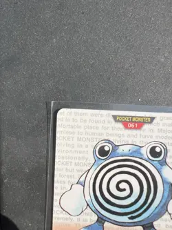 1996 Bandai Carddass Poliwhirl #61 Sharp Corners Pokemon Card Vintage Japanese - Image 2