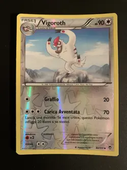 Pokemon Card Vigoroth Colpi Furiosi Holo Reverse 82/111 Ita Italiano - Image 1