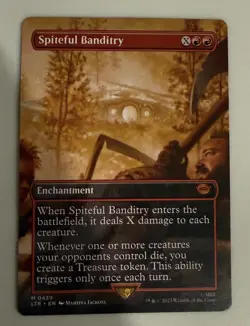 Spiteful Banditry ** Borderless ** #439 - Lord of the Rings - NM MTG Card - Image 1